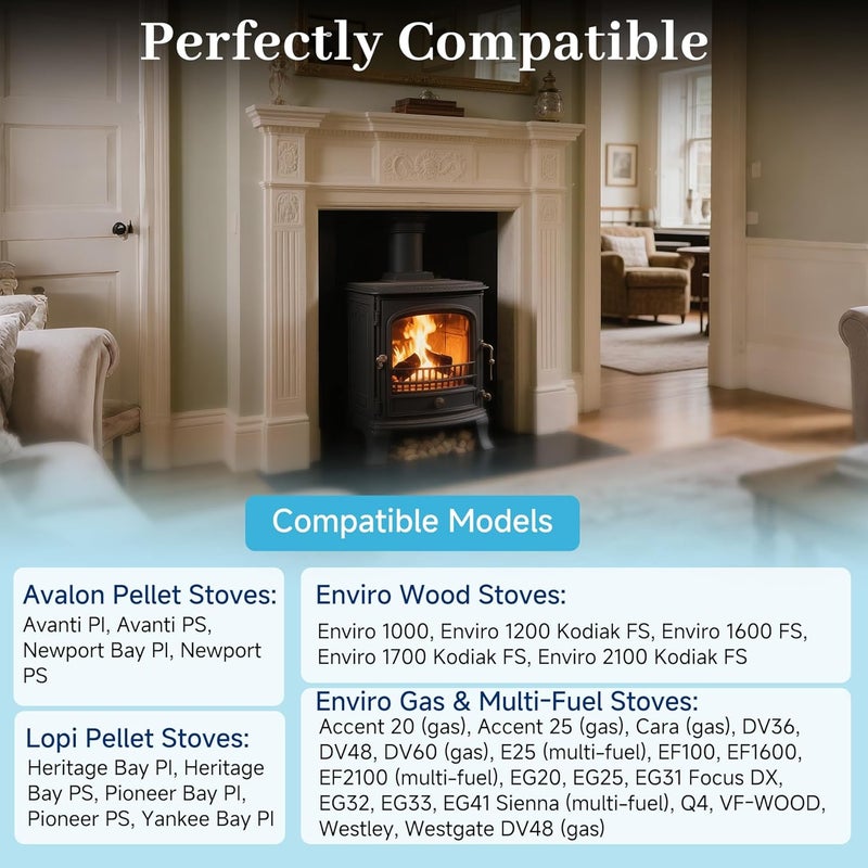 Besilo 250-03861 250-00589 8900755A EC-069 EC069 Convection Blower Fan Replacement for Avalon, Lopi & Travis Industries Pellet & Gas Stoves, Fireplaces, Inserts – Fits Enviro Wood Stoves - Image 4